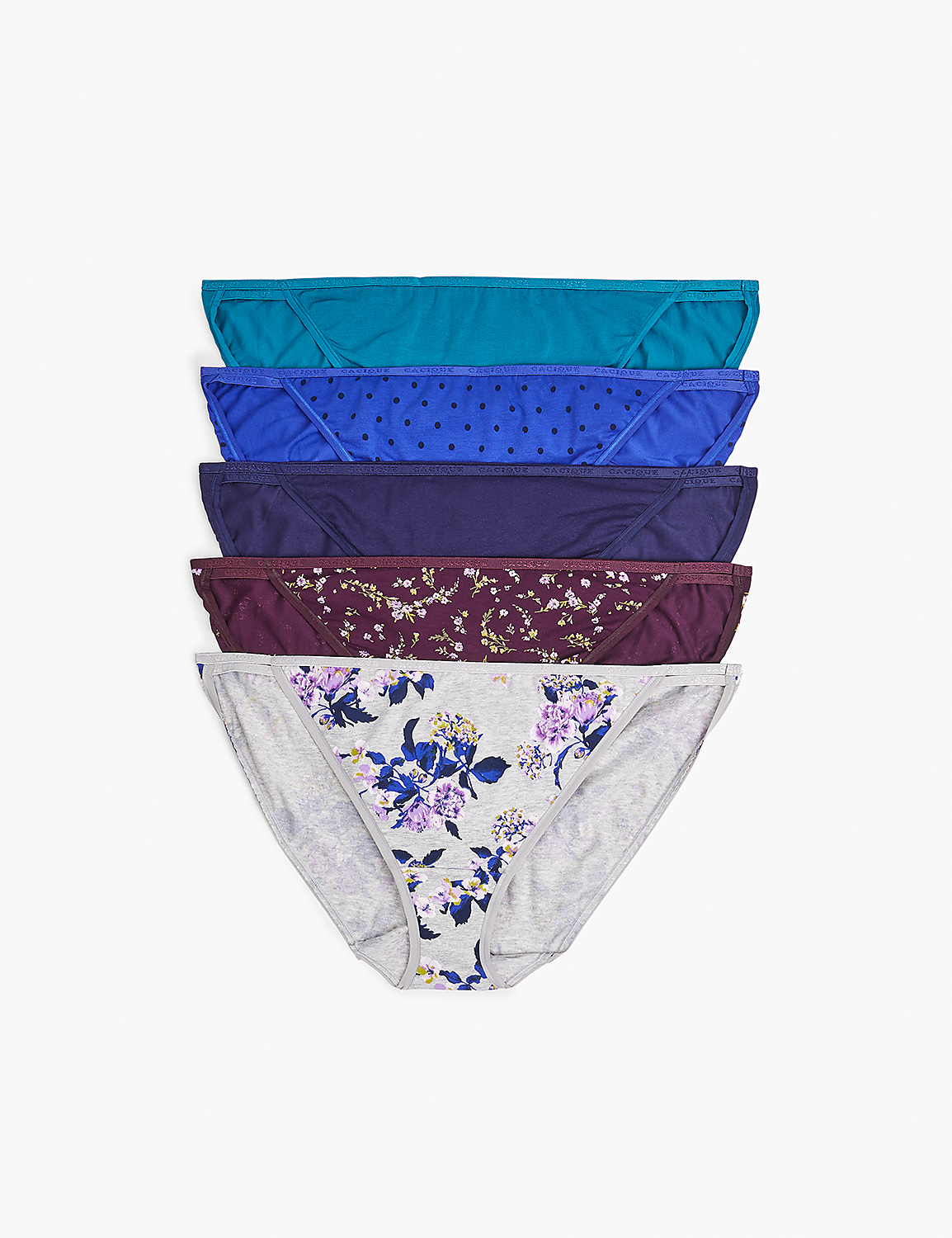 Cotton Double-String Bikini Panty - 5-Pack Product Image 1