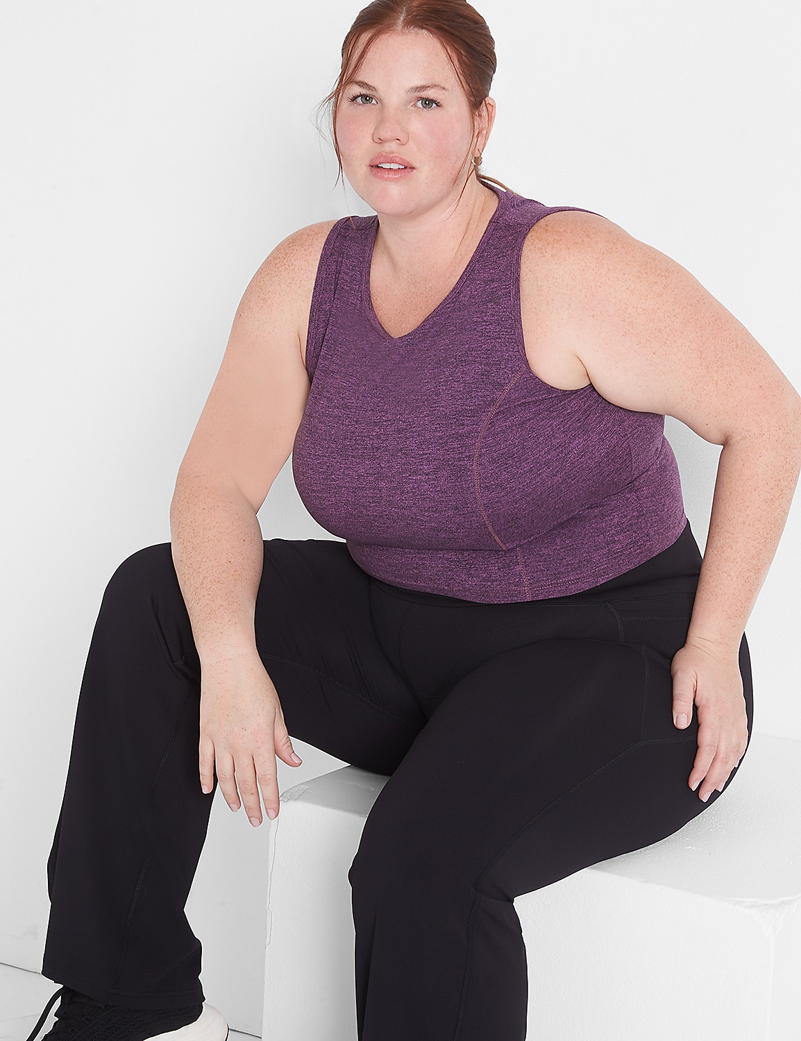 LIVI Soft Crop Recycled Marl Tank Product Image 3