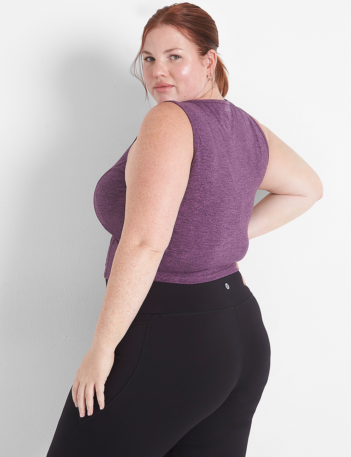 LIVI Soft Crop Recycled Marl Tank Product Image 2
