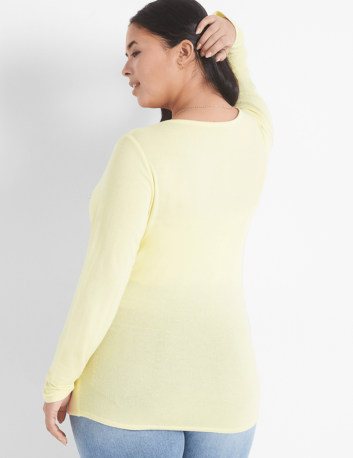 Classic Faux-Wrap Ruched-Side Top Product Image 2