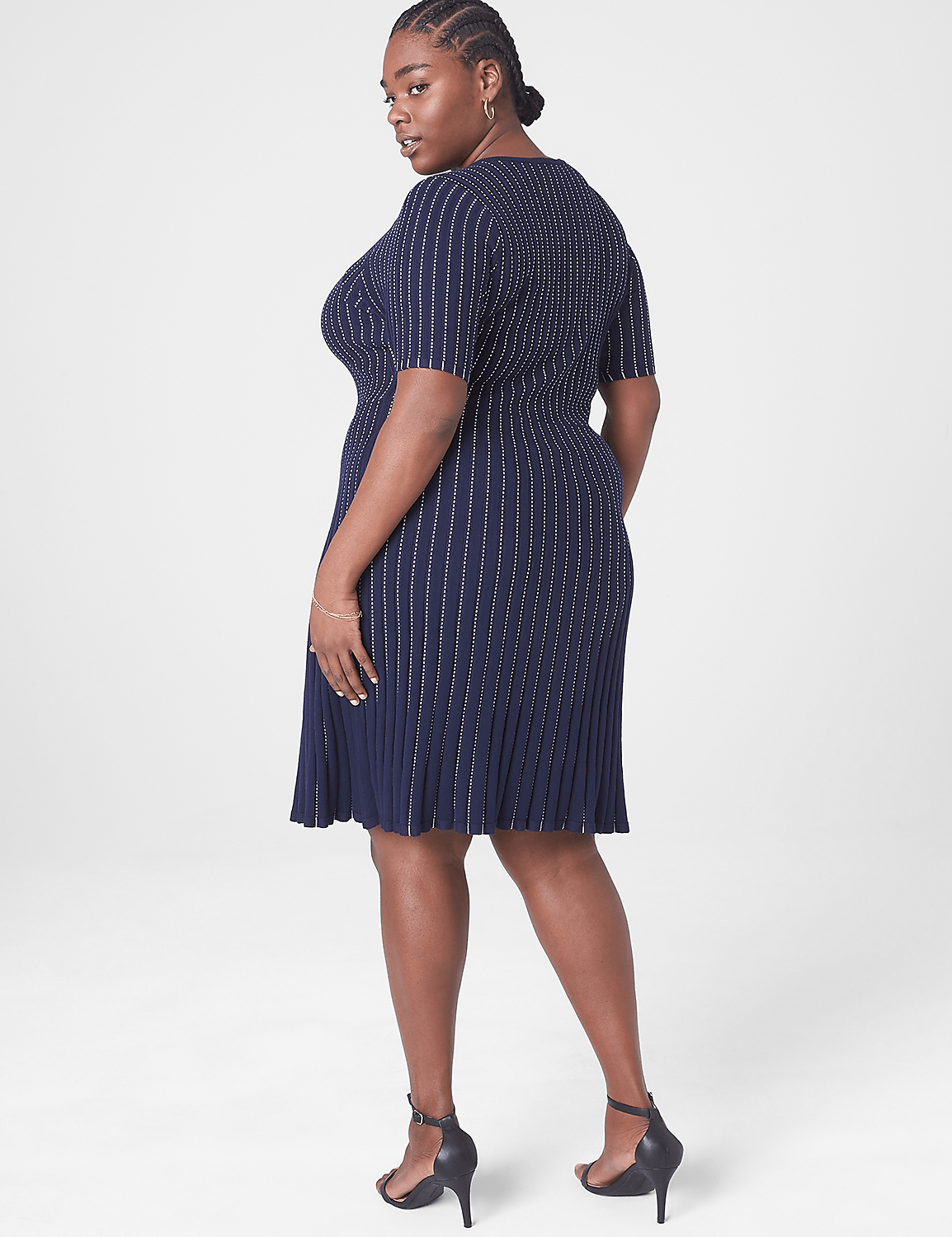 Perfect Sleeve Fit & Flare Sweater Dress Product Image 2