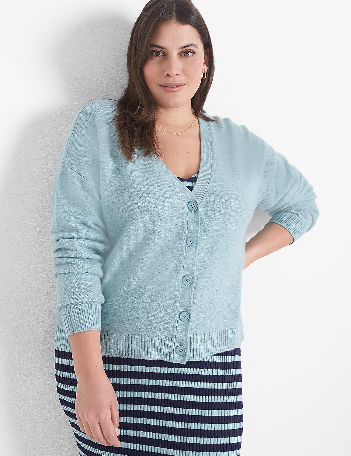Crew-Neck Cardigan Product Image 3