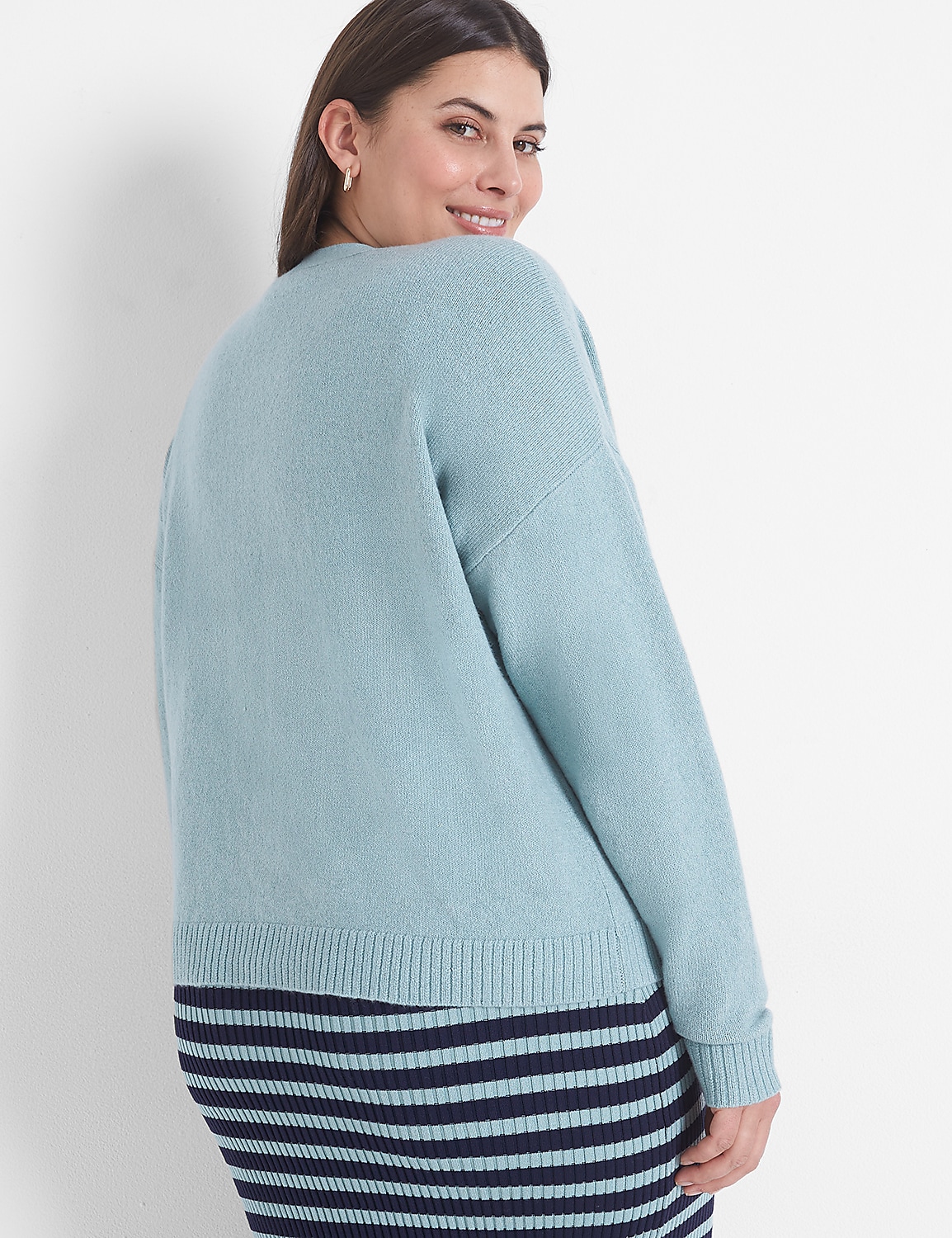 Crew-Neck Cardigan Product Image 2