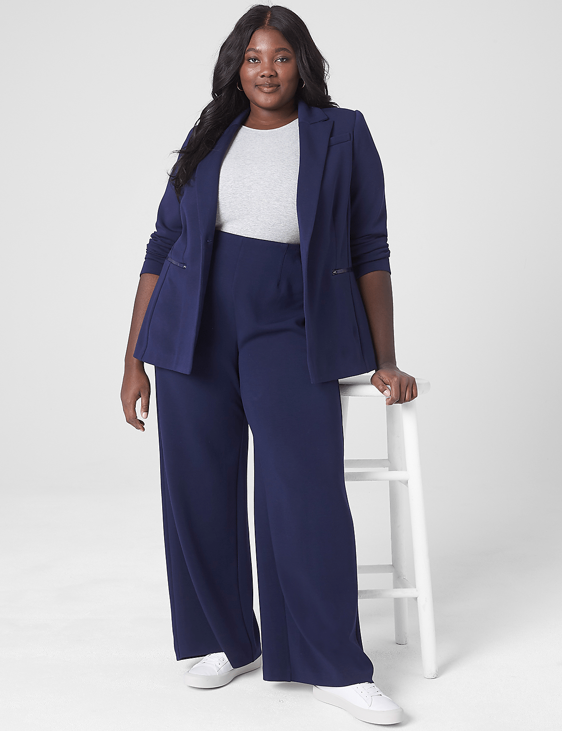 Journey Knit Blazer With Zipper Pocket Product Image 3
