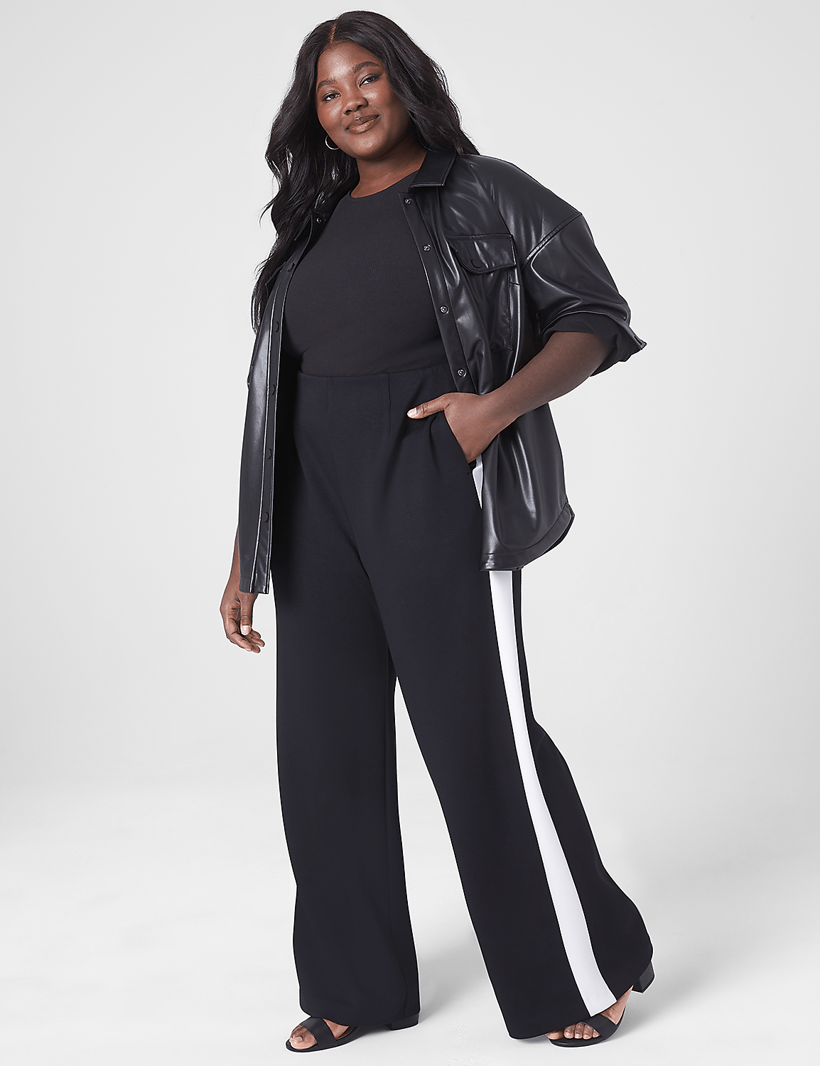 Journey Knit High-Rise Wide Leg Pant Product Image 3