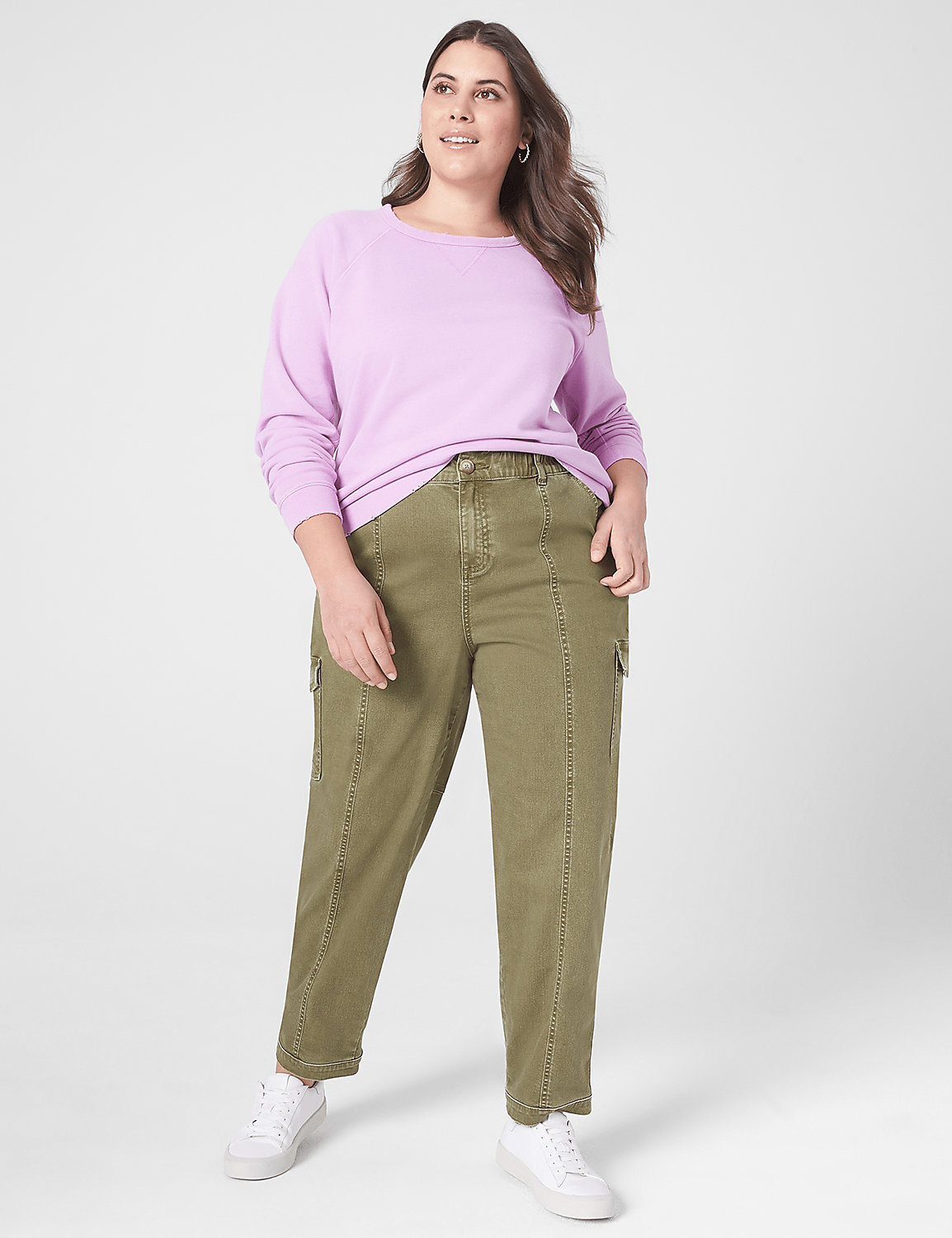 Classic Raglan-Sleeve Sweatshirt Tee | LaneBryant