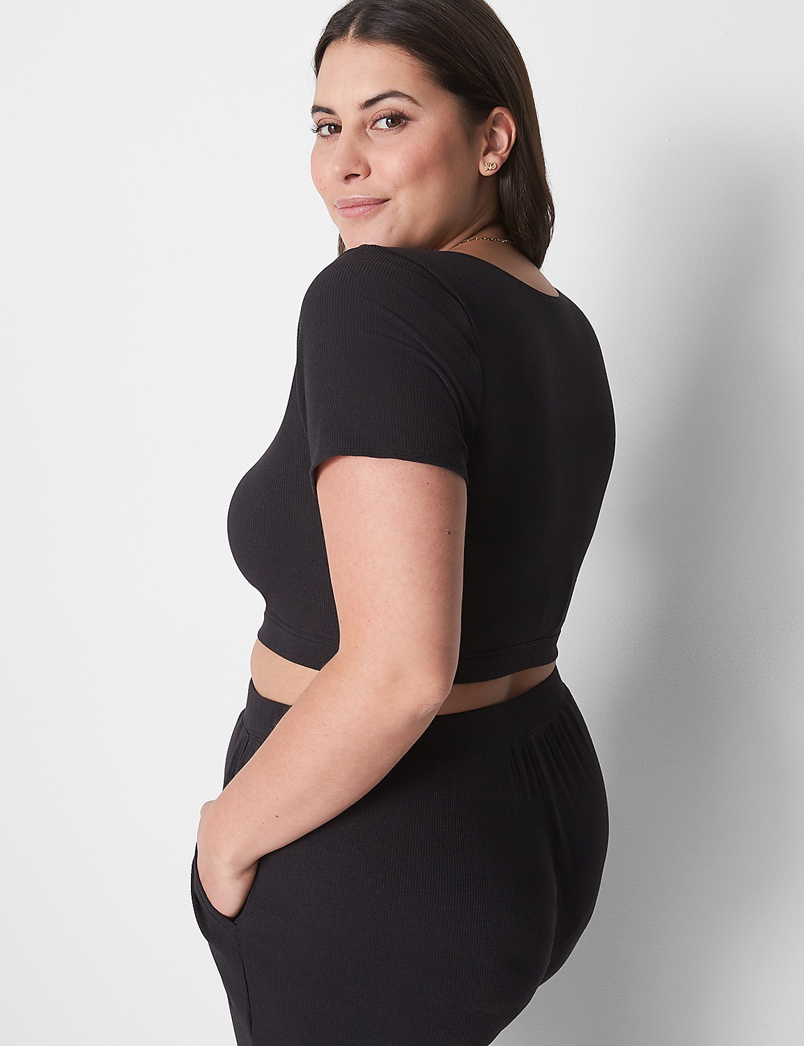 Rib Crop Top Product Image 2