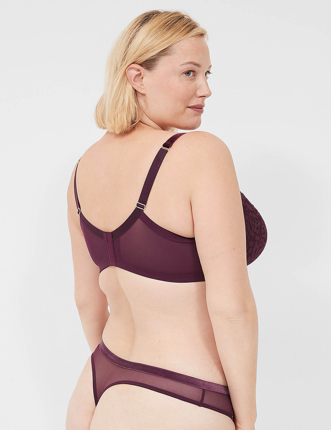 Velvet-Trim Thong Product Image 2
