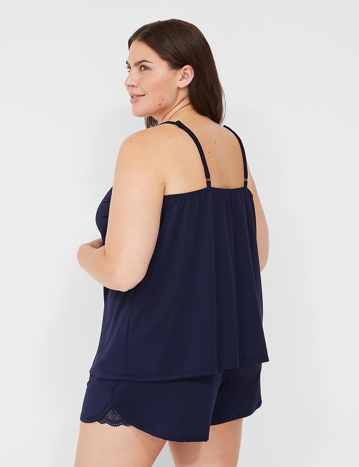 DreamyCool Lace-Trim Cami & Short PJ Set | LaneBryant