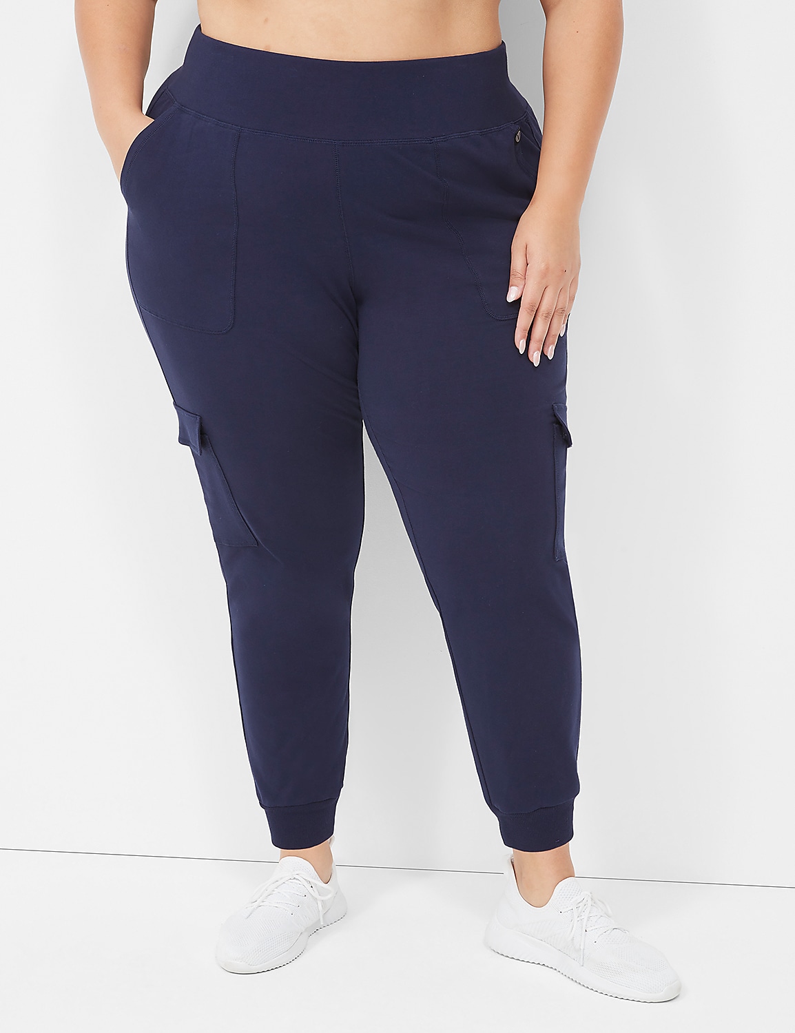LIVI High-Rise Signature Stretch Slim Cargo Jogger Product Image 1