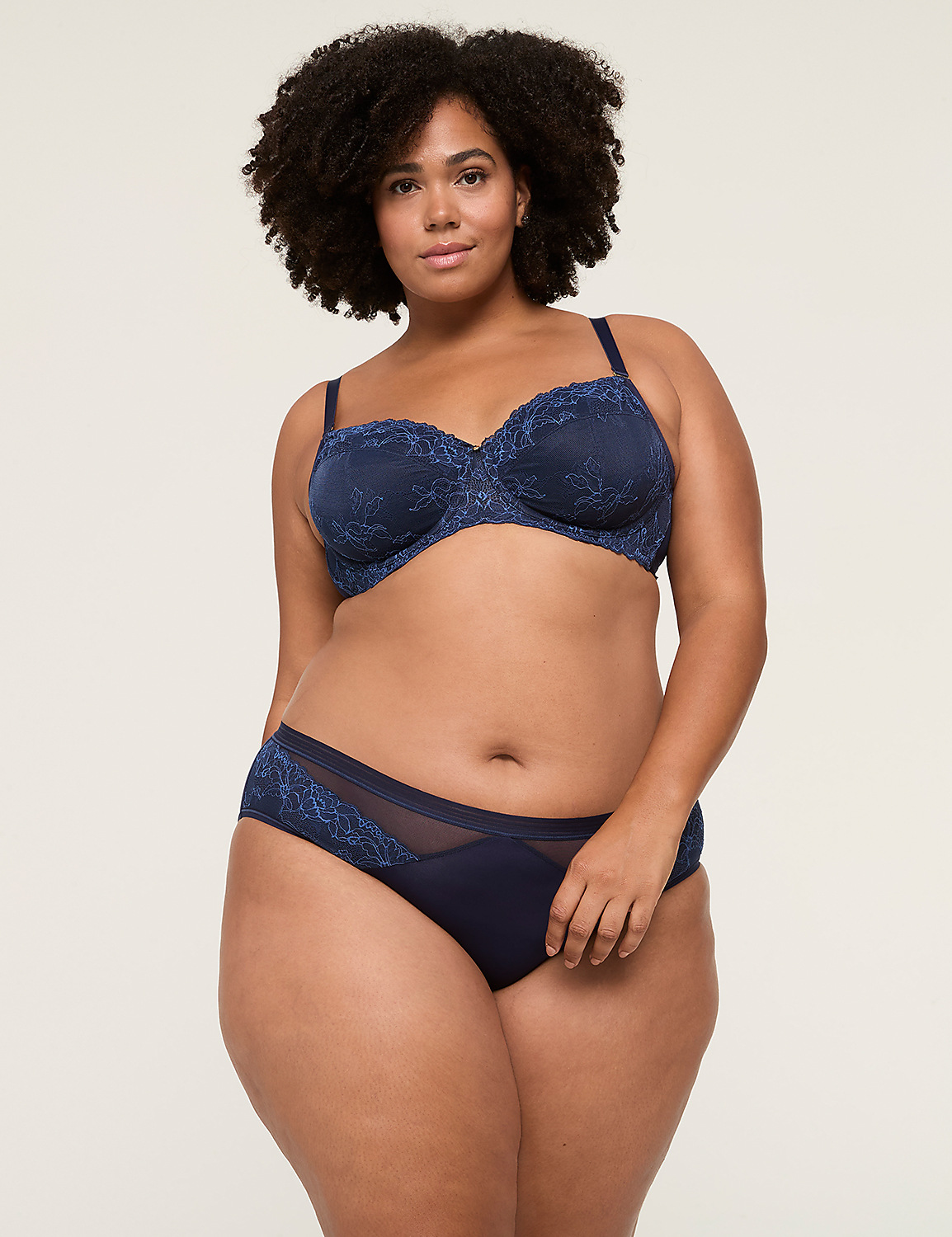 Modern Romance Lace Unlined Demi Bra Product Image 1
