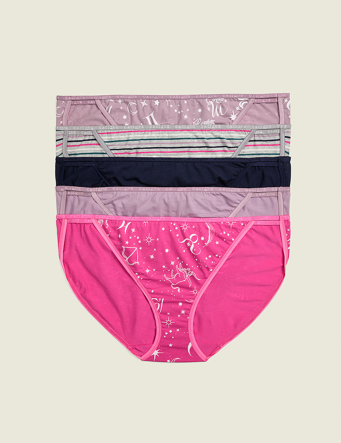 Cotton Double-String Bikini Panty - 5-Pack Product Image 1