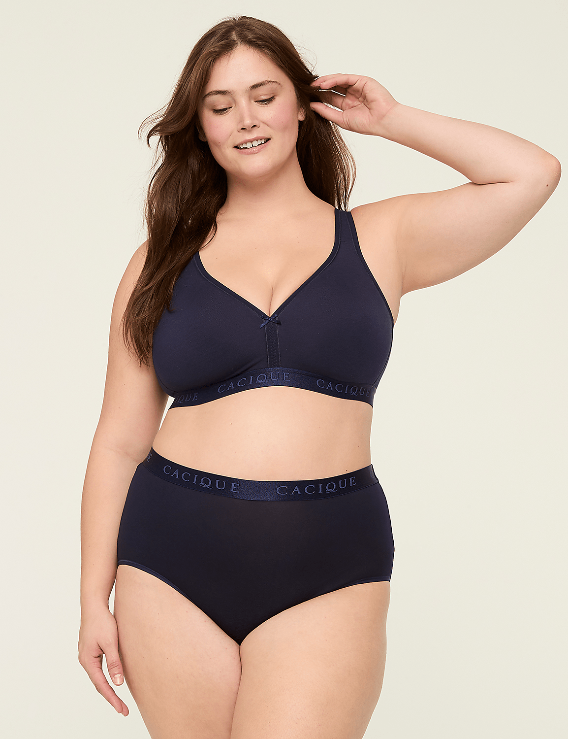Cotton Lightly Lined No-Wire Bra Product Image 1