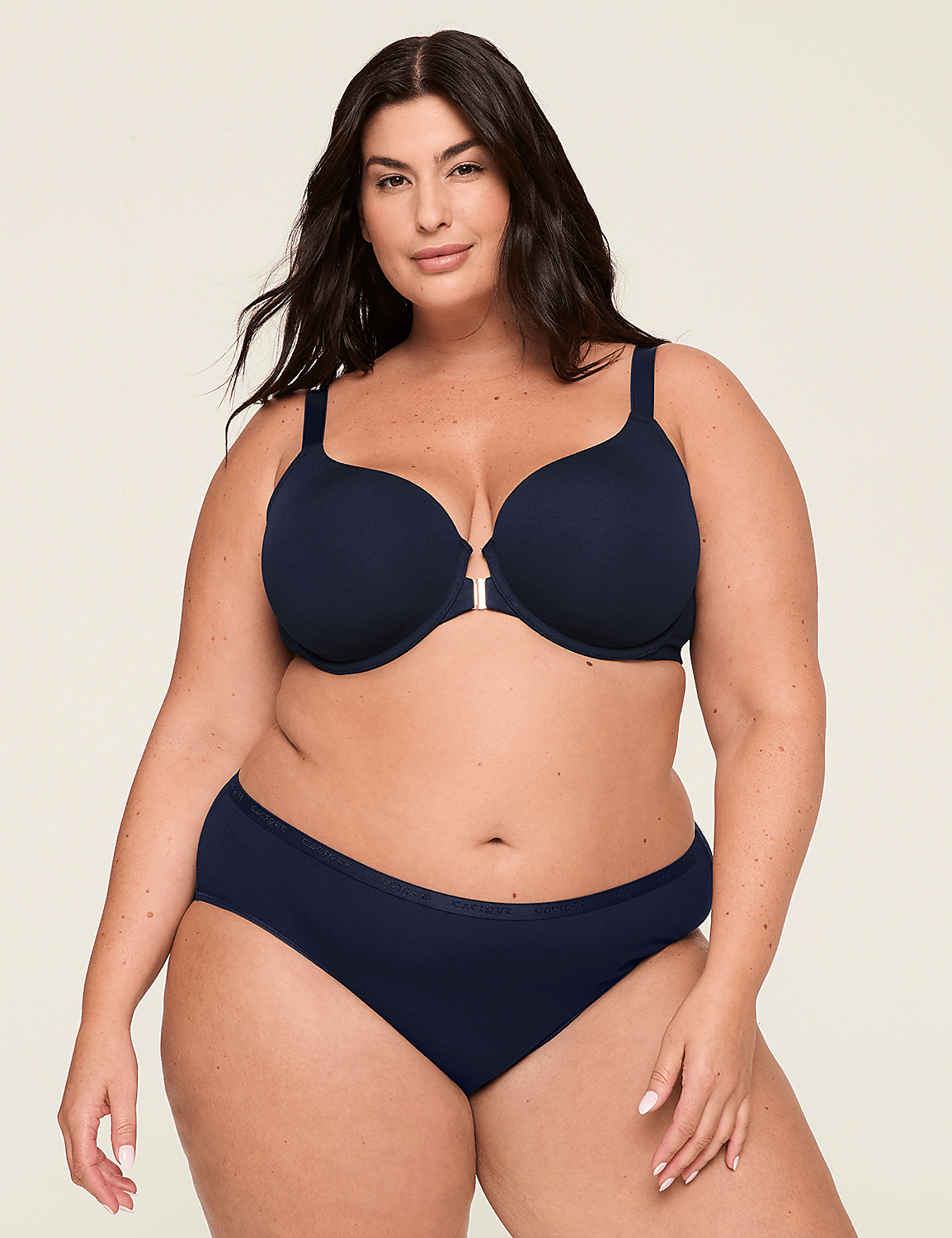 Front-Close Cotton Lightly Lined T-Shirt Bra Product Image 1
