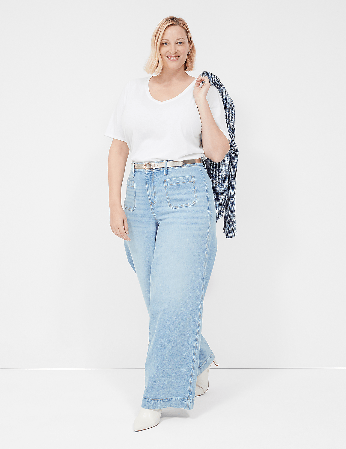 Perfect Sleeve V-Neck Tee Product Image 3