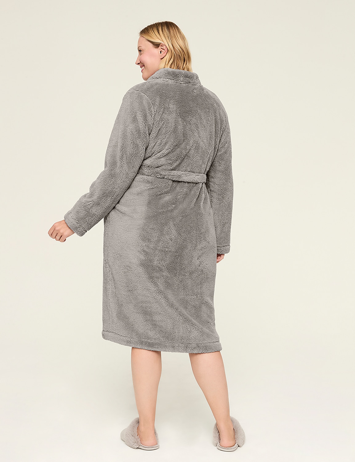 Sherpa Midi Robe | LaneBryant