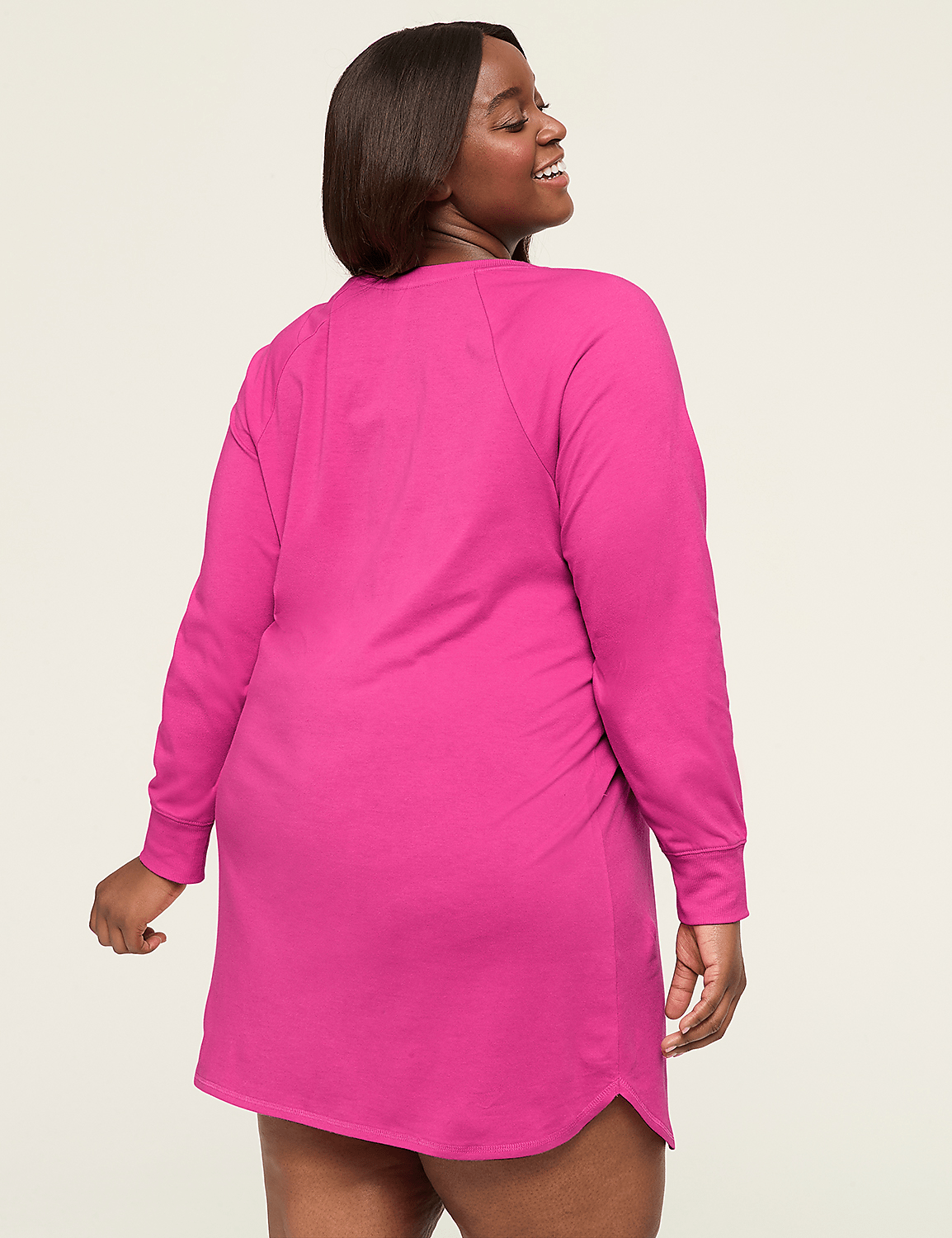 Comfy Cotton Long-Sleeve Sleepshirt Product Image 2