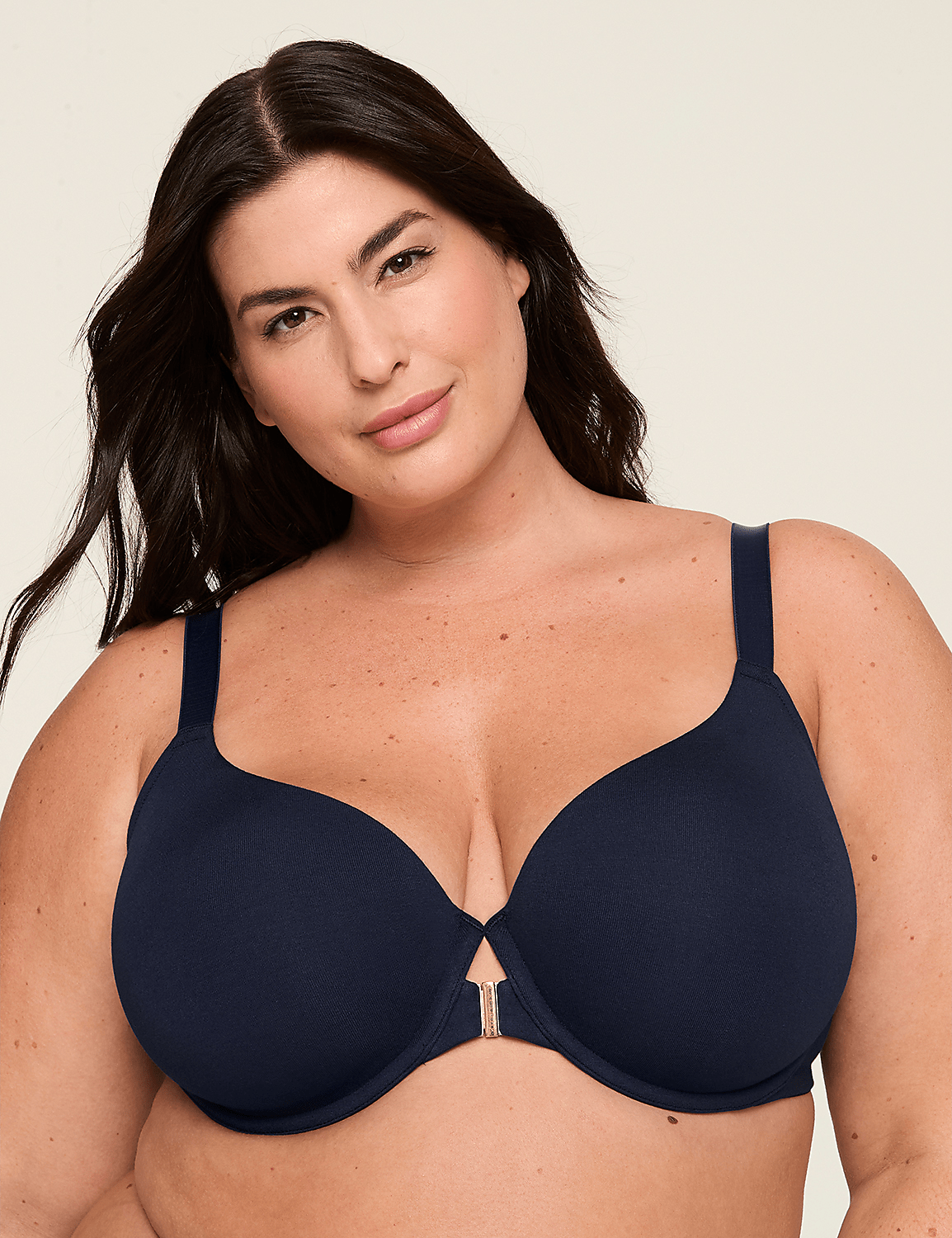 Front-Close Cotton Lightly Lined T-Shirt Bra Product Image 4