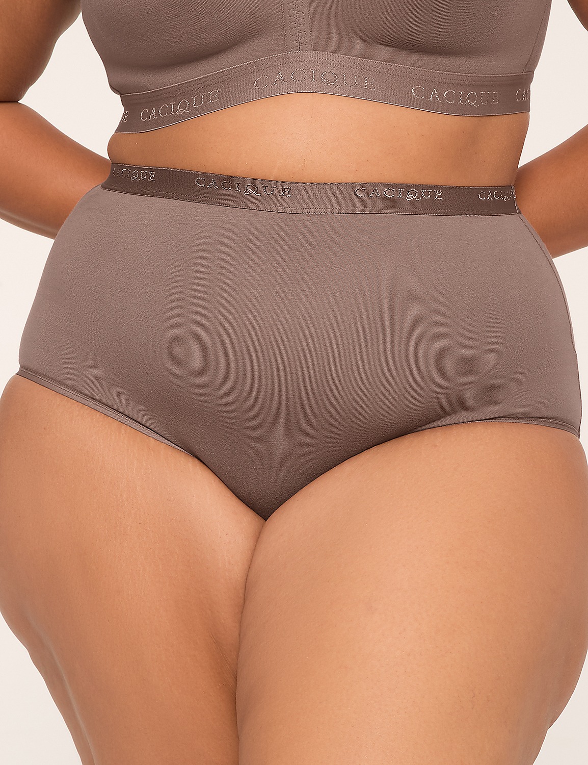 Cotton High-Waist Brief Panty Product Image 1
