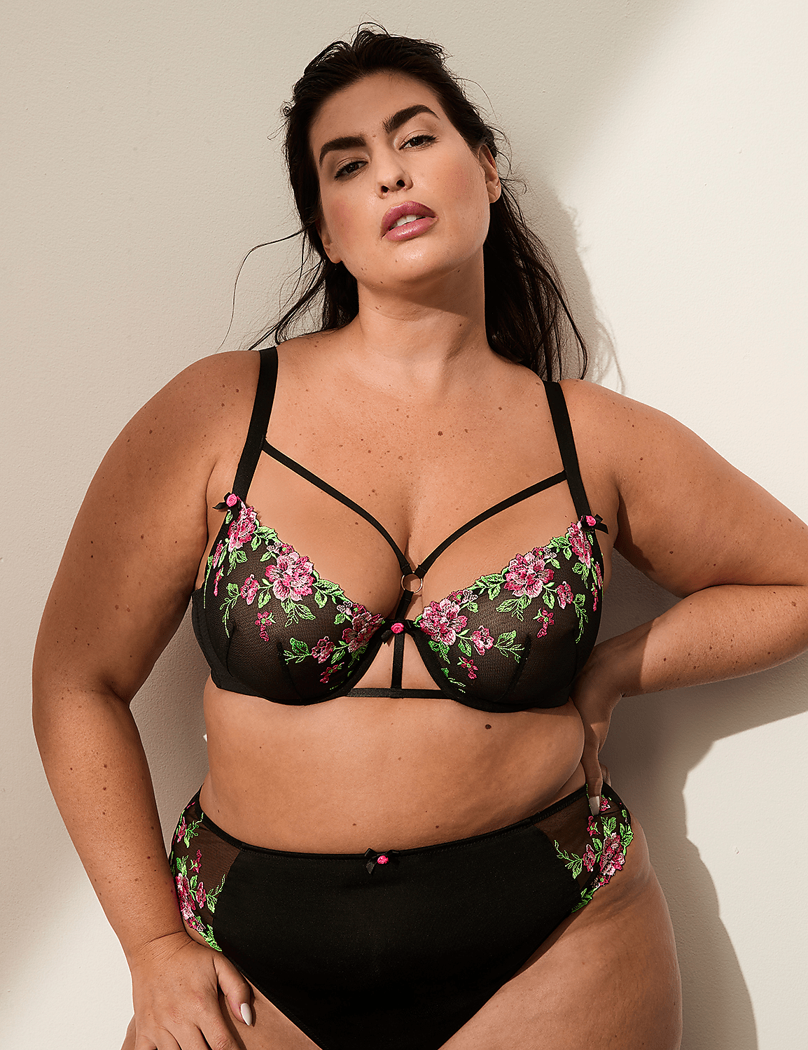 Embroidered Unlined Balconette Bra Product Image 1