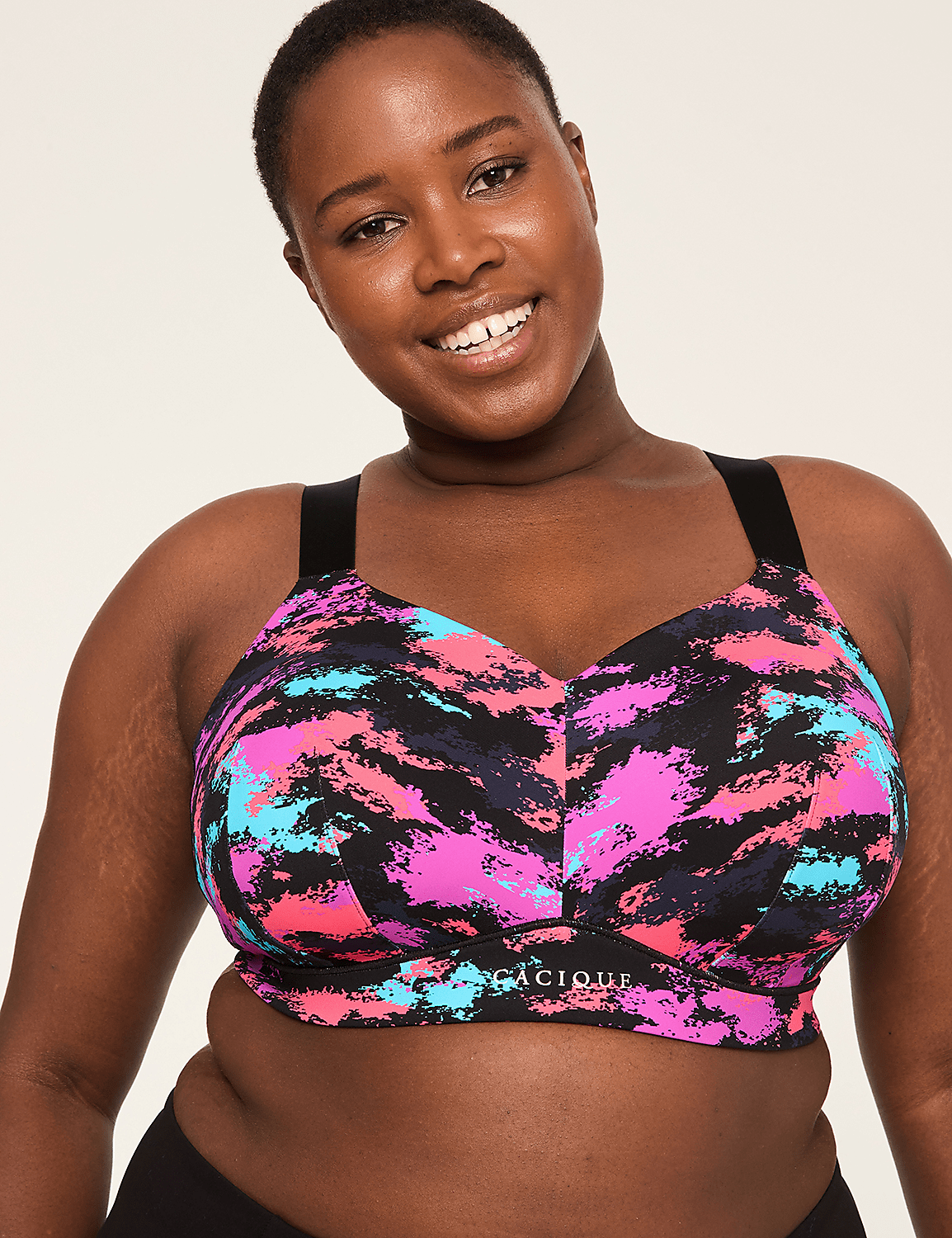 Cacique Totally Smooth Medium-Impact Wireless Sports Bra Product Image 1