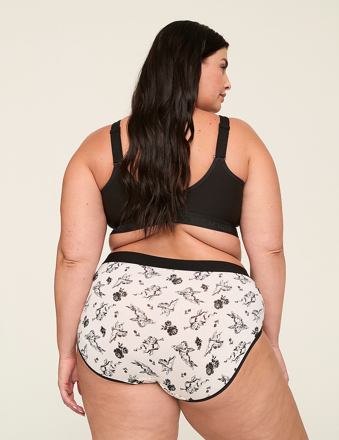 Cotton High-Leg Brief Panty With Wide Waistband Product Image 2