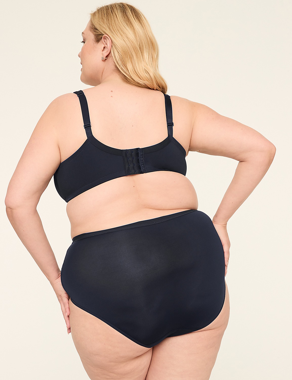 No-Show Full Brief Panty With Lace Trim Product Image 2