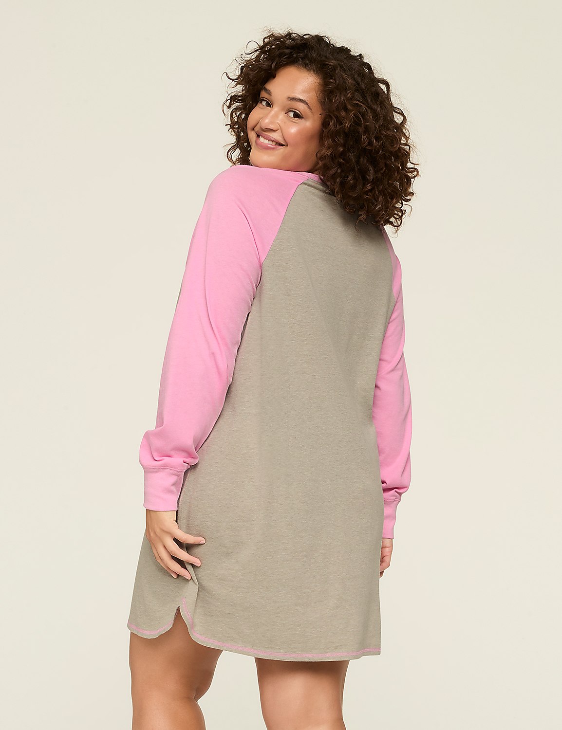 Comfy Cotton Long-Sleeve Sleepshirt | LaneBryant