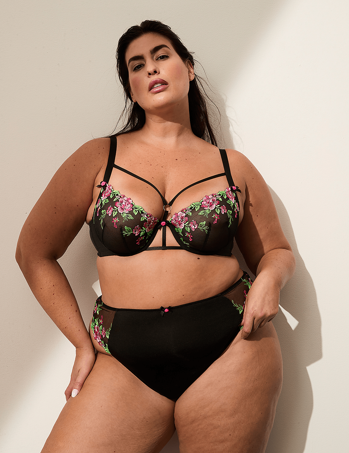 Embroidered Unlined Balconette Bra Product Image 4