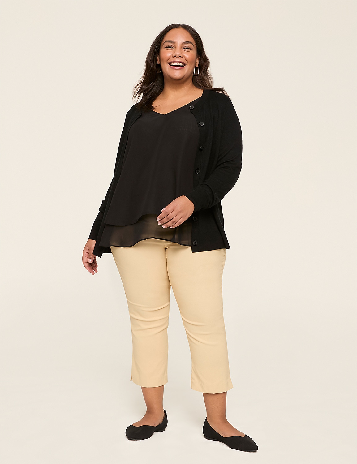 Swing Double-Layer Chiffon Tank Product Image 3