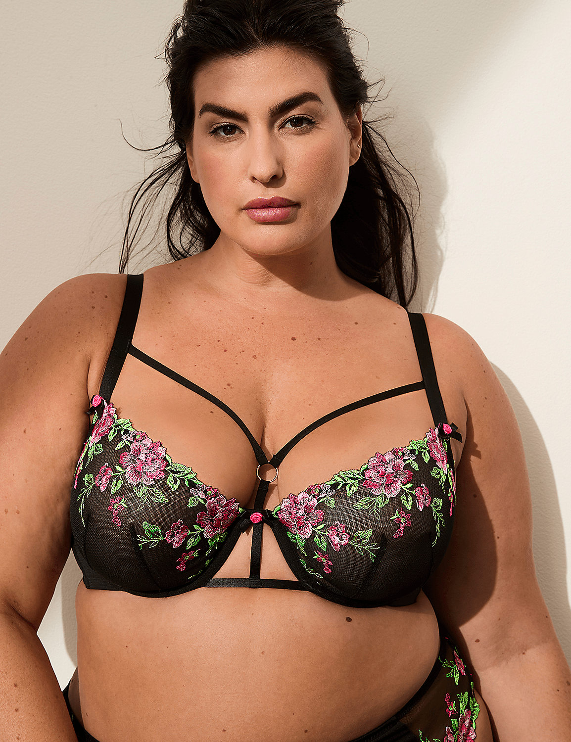 Embroidered Unlined Balconette Bra Product Image 3