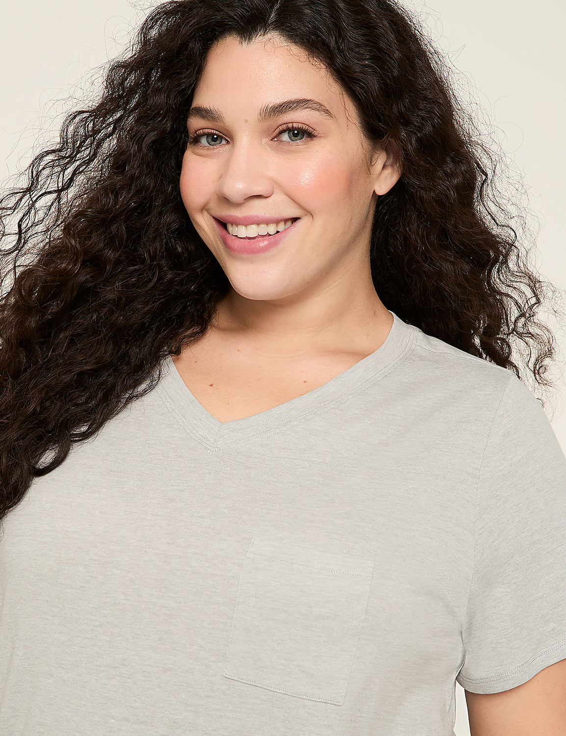 Comfy Cotton Pocket Tee & Pant PJ Set | LaneBryant