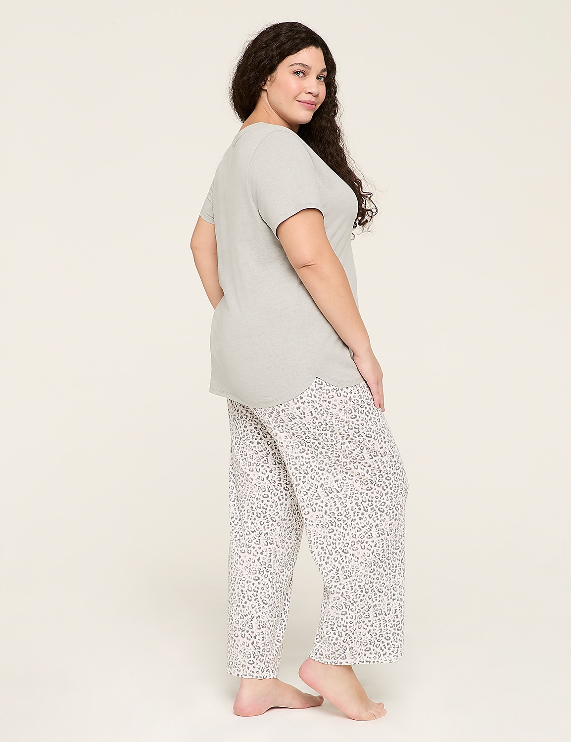 Comfy Cotton Pocket Tee & Pant PJ Set | LaneBryant