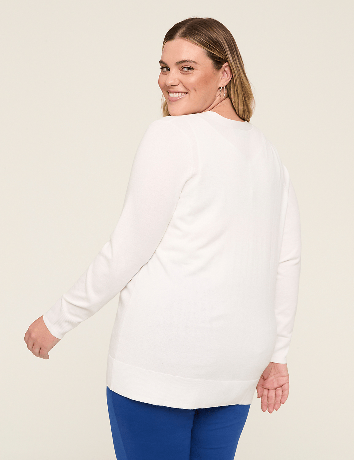 Modern Long-Sleeve Open-Front Cardigan Product Image 1