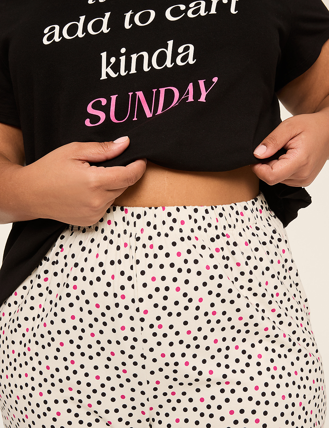 Comfy Cotton V-Neck Tee & Pant PJ Set Product Image 3