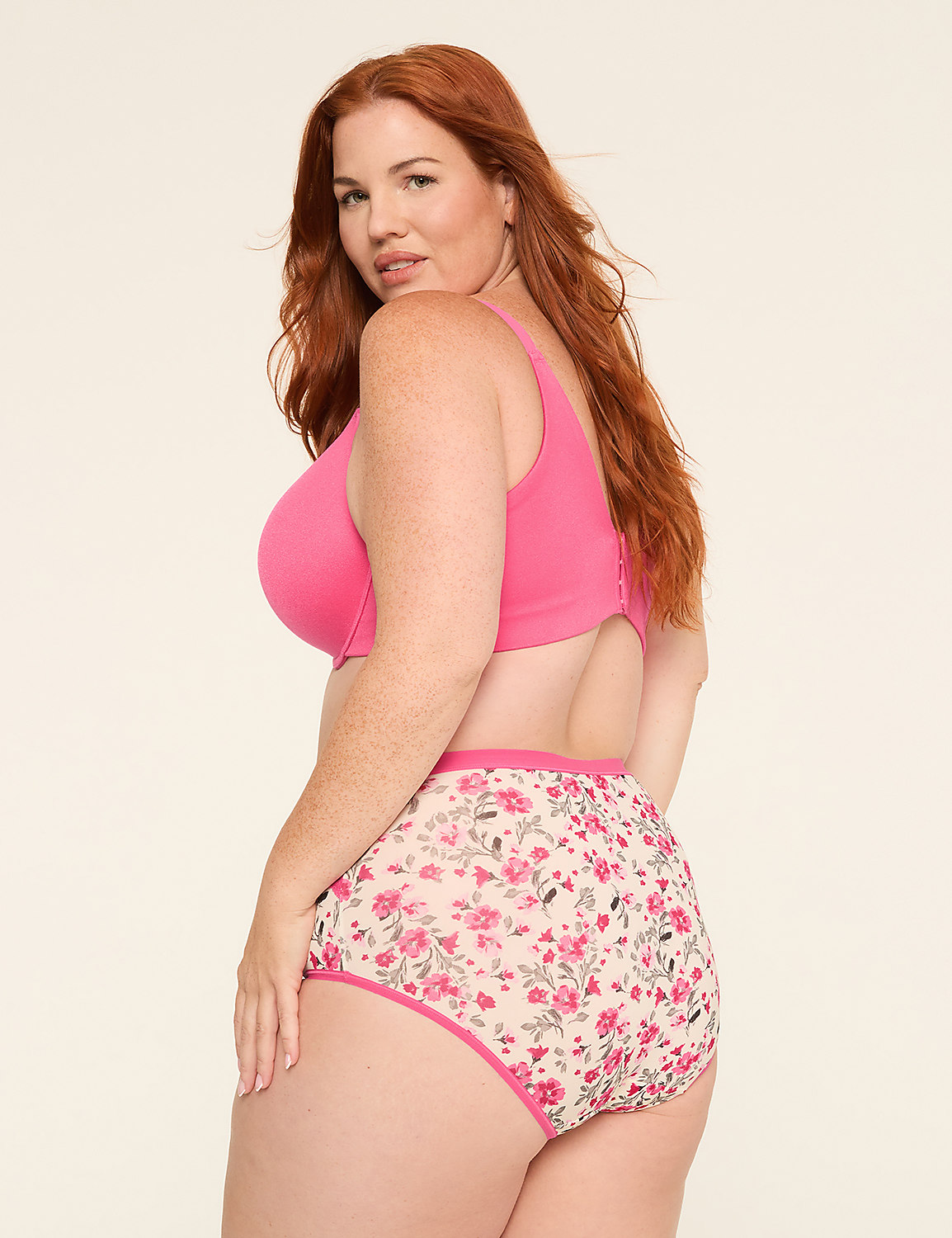No-Show Full Brief Panty With Lace Trim - thumbnail 8