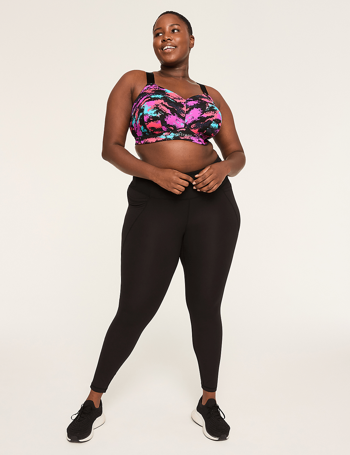Cacique Totally Smooth Medium-Impact Wireless Sports Bra Product Image 3