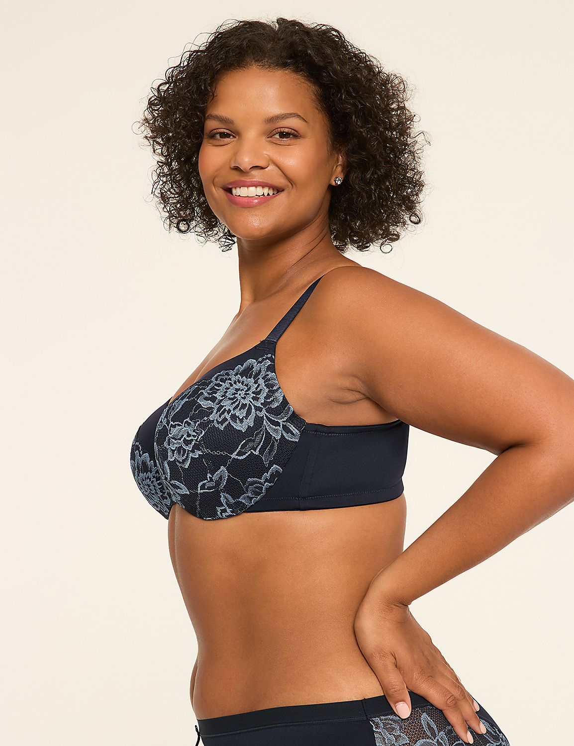 Smooth Lightly Lined Balconette Bra Product Image 3