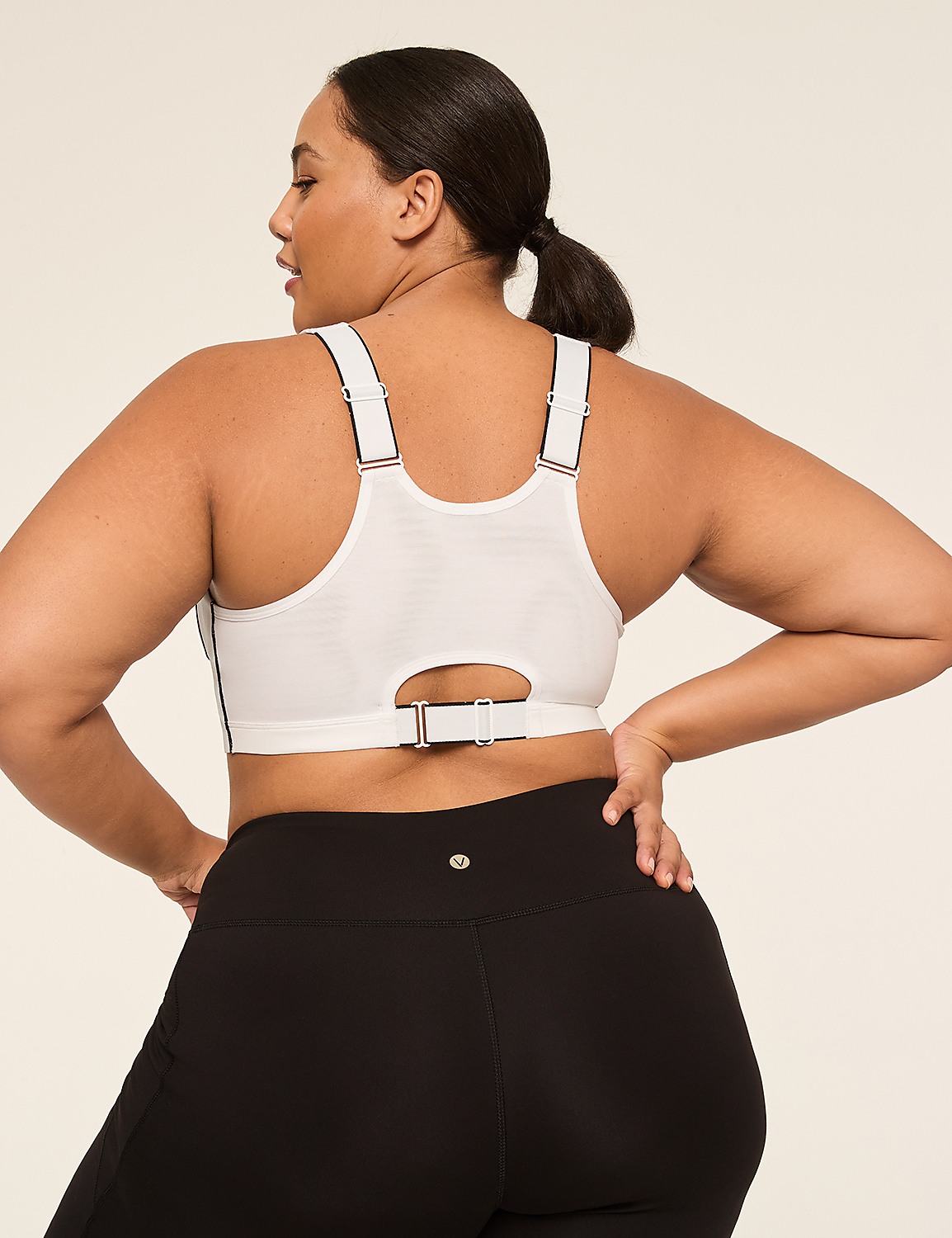 Cacique Max Support High-Impact Zip-Front Underwire Sports Bra Product Image 2