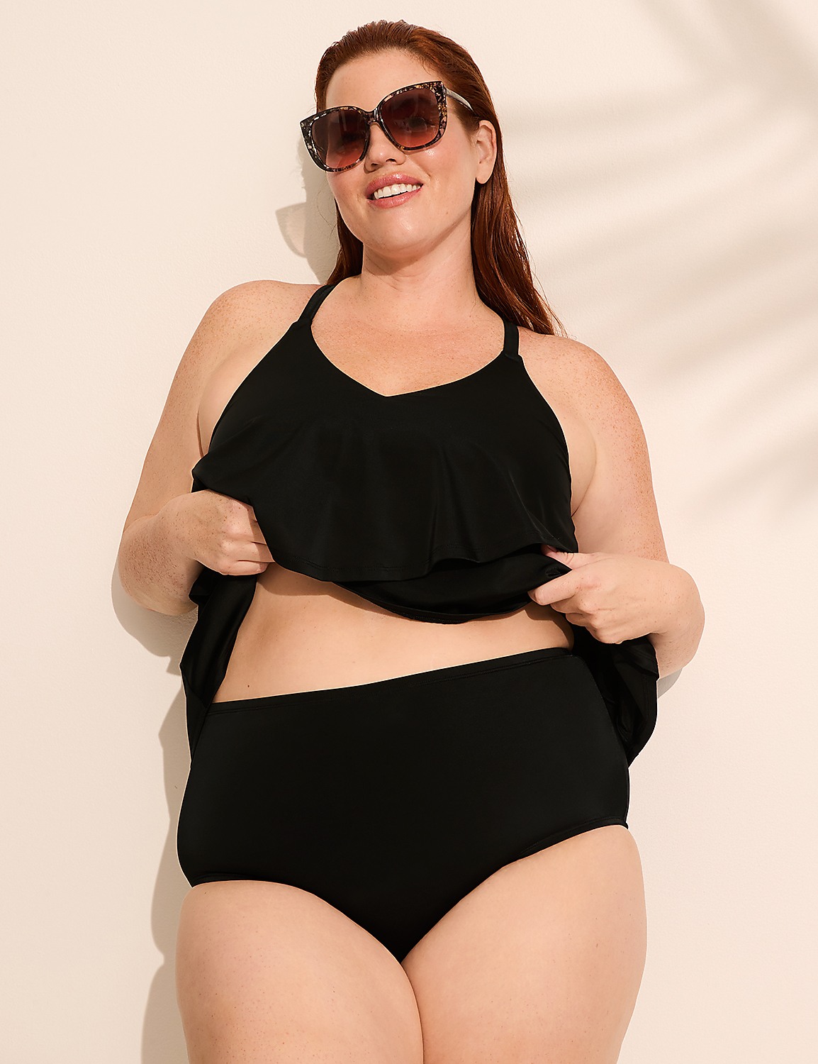No-Wire Three-Tier Tankini Top Product Image 7