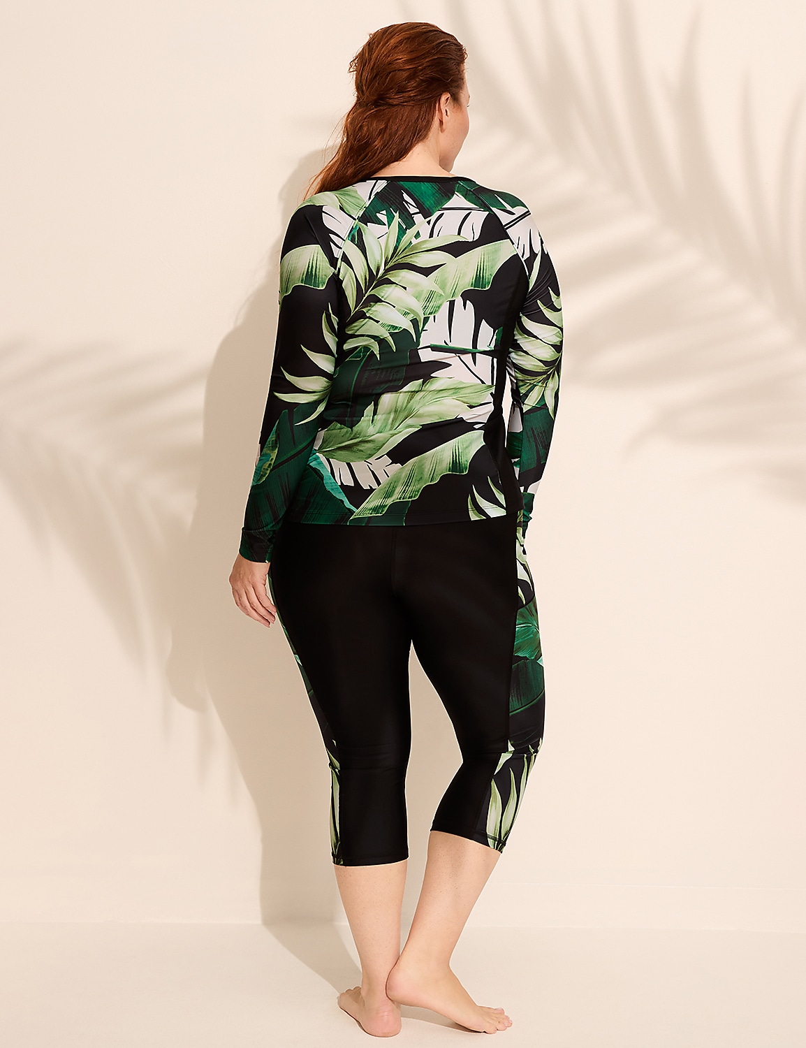 Quarter Zip Long-Sleeve Swim Rash Guard Product Image 2