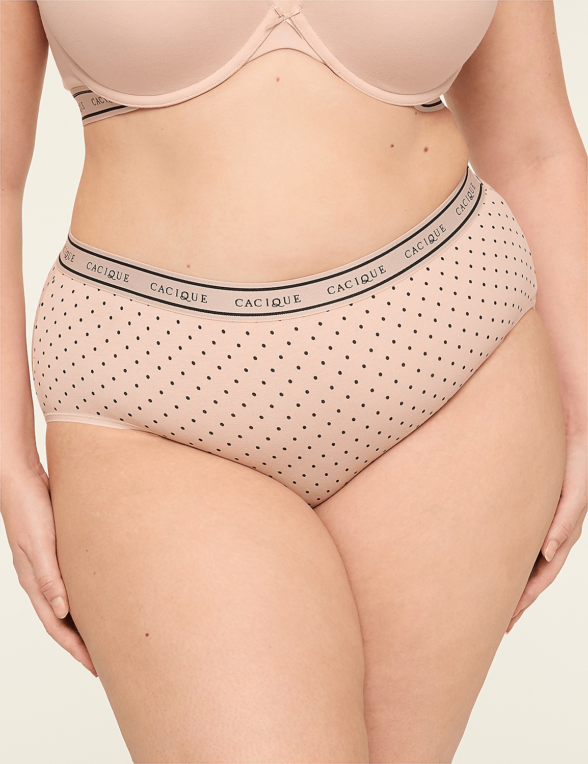 Cotton High-Leg Brief Panty With Wide Waistband Product Image 1