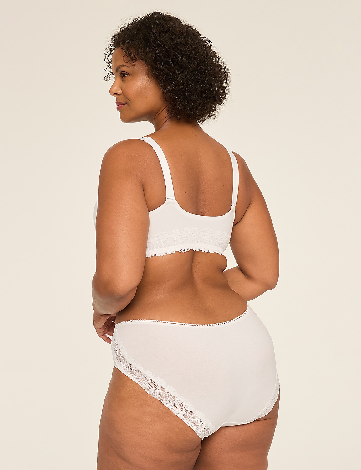 Cotton Hipster Lace-Back Panty Product Image 3