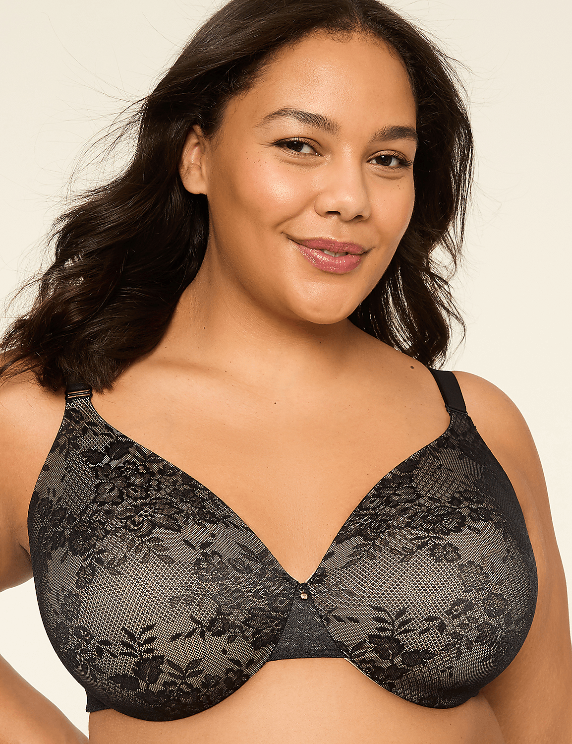 Invisible Lace Backsmoother Lightly Lined Full Coverage Bra Product Image 1