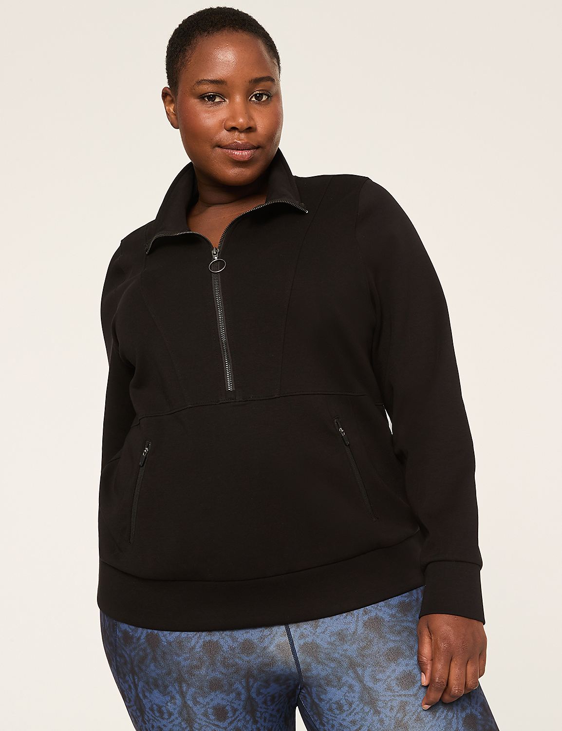 LIVI Knit Half-Zip Sweatshirt Product Image 1