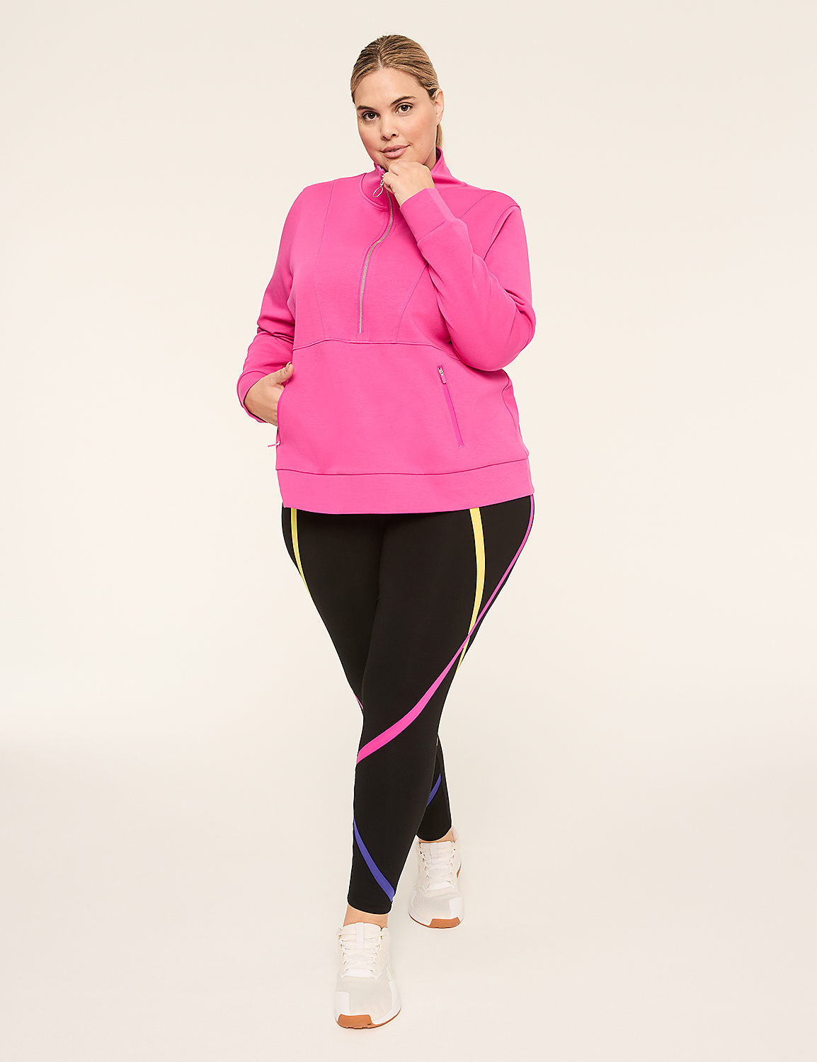LIVI Knit Half-Zip Sweatshirt Product Image 3