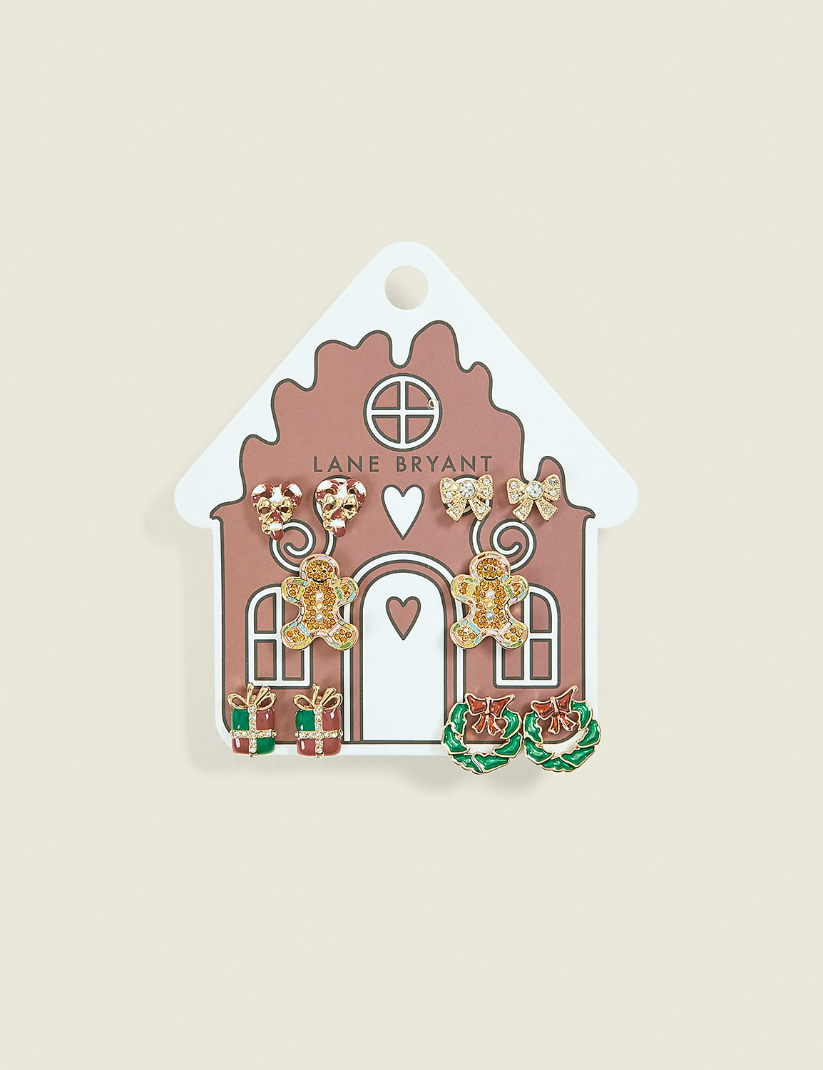 Gingerbread House 5-Pack Earrings Product Image 1