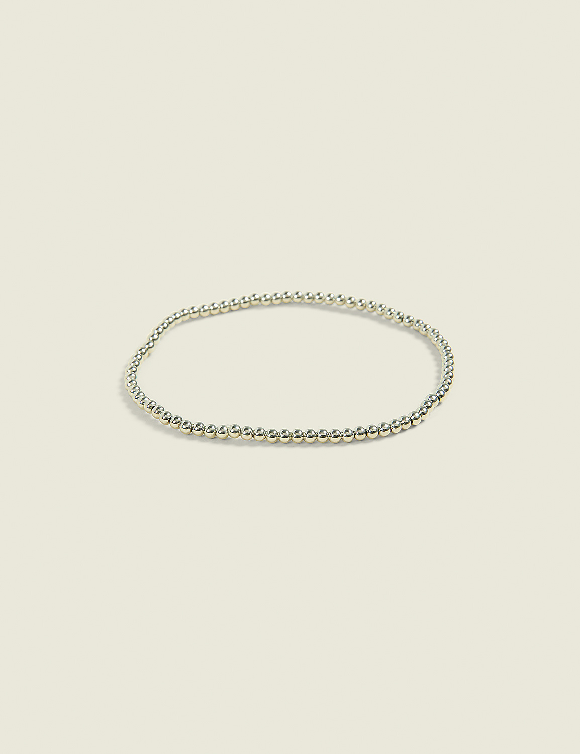 Silvertone Metal Stretch Bracelet Product Image 1