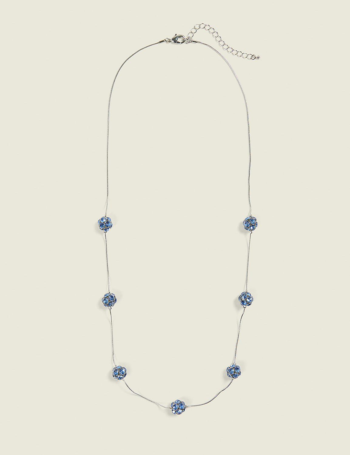 Blue Fireball Long Necklace Product Image 1
