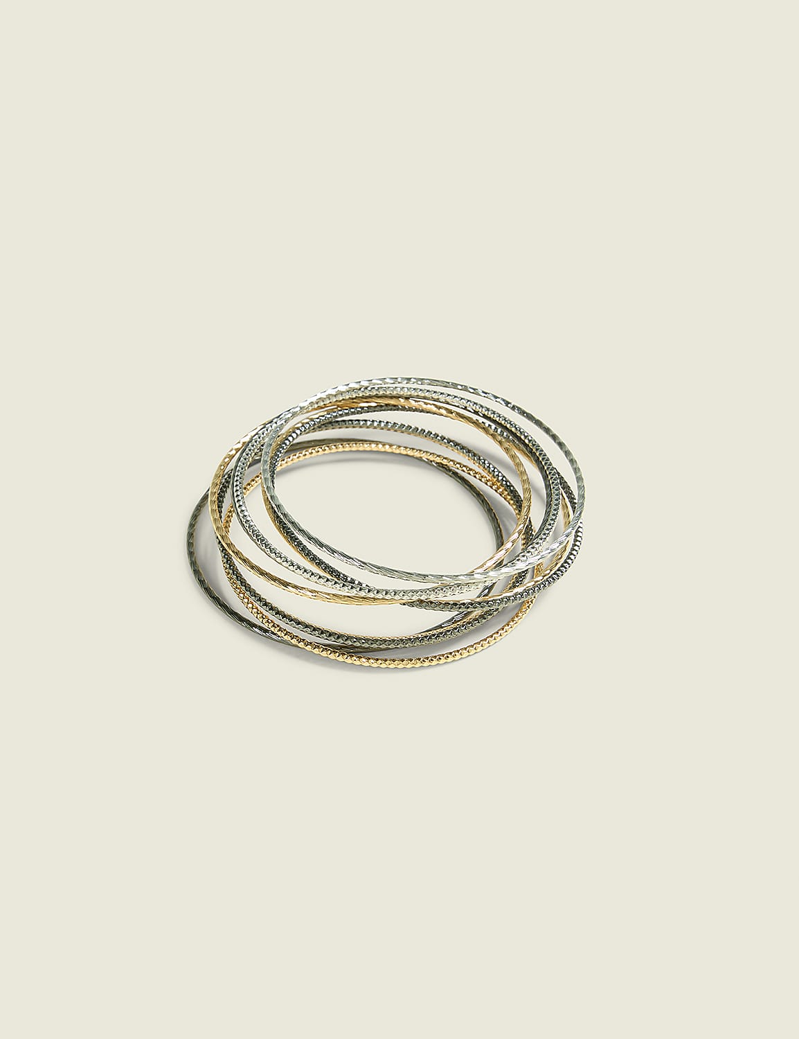 Mixed Metal Bangle Set Product Image 1